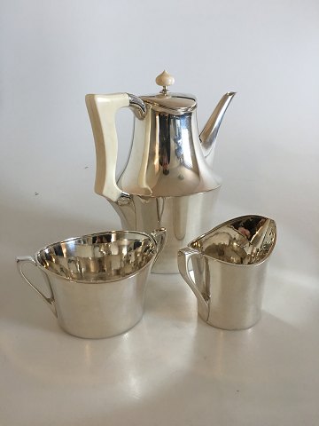 Hans Hansen Sterling Silver Coffee Set No 457