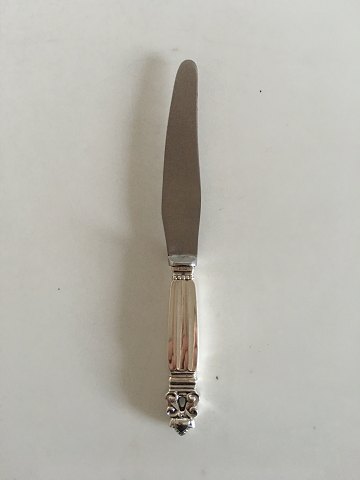 Georg Jensen Sterling Silver Acorn Luncheon Knife "023 with Short Handle