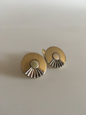 Hans Hansen Cufflinks in Gilded Silver