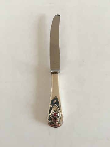 Georg Jensen Sterling Silver 75 Year Jubilee Child Knife with Carnelian Stone