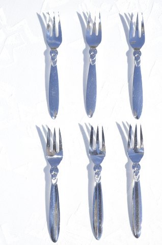 Georg Jensen Flatware Cactus 6 Pastry forks