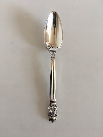 Georg Jensen Sterling Silver Acorn Fruit Spoon, Slender No 074