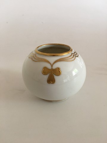 Royal Copenhagen Vase No 142/42A with Gold Motif