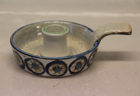 Royal Copenhagen Aluminia Faience 589-3367 Candlestick with handle 15 cm, 1964 
MJ (Marianne Johnson, Nairn)