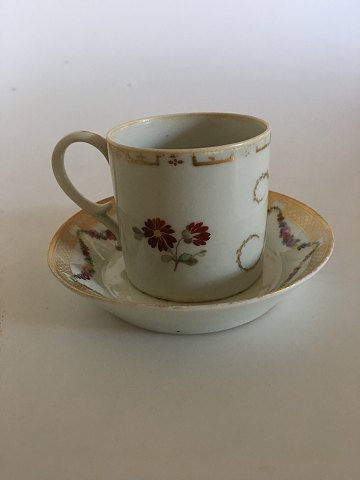 Royal Copenhagen Empire Cup and saucer from 1785 to 1820