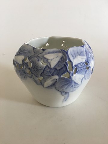 Royal Copenhagen Unique vase by Cathrine Zernichow with Moth