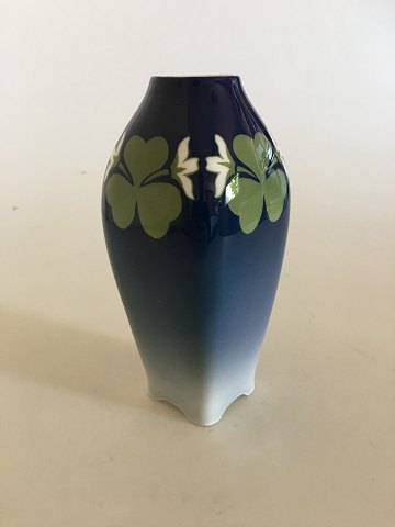 Royal Copenhagen Art Nouveau Vase No. 401/240 with Clover Decoration