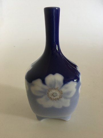 Royal Copenhagen Art Nouveau Vessel Vase No. 367/135 with Flower decoration.
