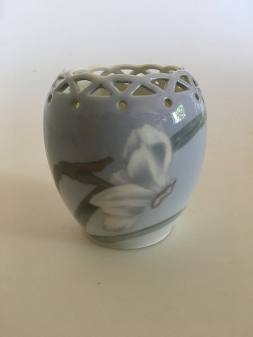 Royal Copenhagen Art Nouveau Vase No. 108/225 with Daffodil decoration