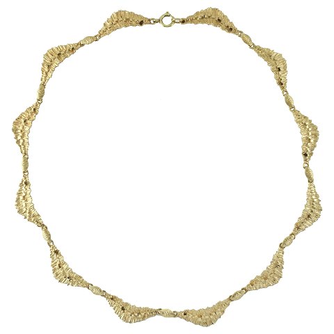 Hermann Siersbøl; Necklace of 14k gold