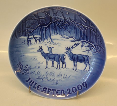 B&G Christmas Plate 2009 Design Jørgen Nielsen: Christmas in the Woods.