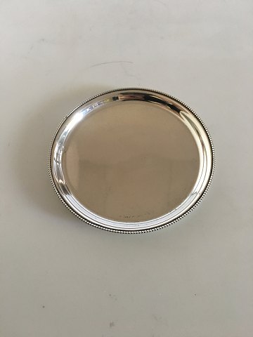 Evald Nielsen Sterling Silver Glass Coaster