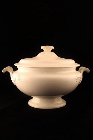 1800 Century old terrin in cream with fine earthenware patina.