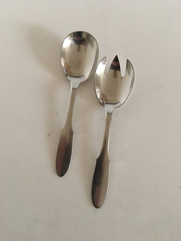 Georg Jensen Stainless Matte "Mitra" Serving Set, Large