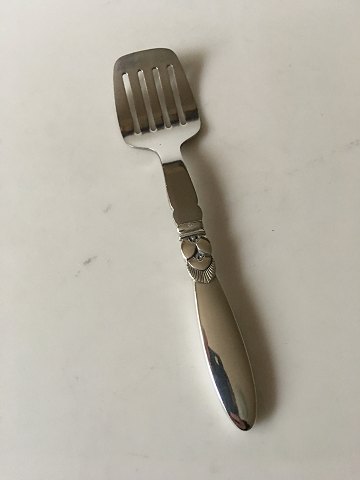 Georg Jensen Cactus Herring Fork No 216 In Sterling Silver and Stainless Steel