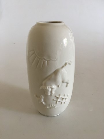 Royal Copenhagen Blanc de Chine vase by Bode Willumsen No 20498