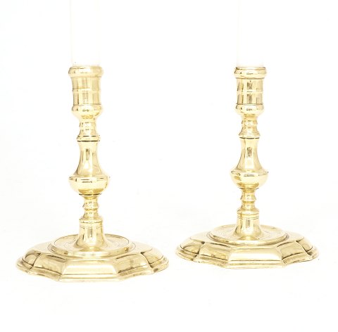 Pair of candlesticks, brass
Denmark circa 1750
H: 16cm