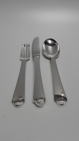 Hans Hansen silver cutlery for 6 people. 
Inheritance silver no. 4 18 parts