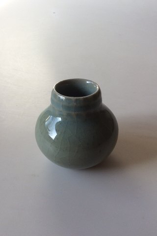 Royal Copenhagen Eva Stæhr-Nielsen Vase decorated with Green Glaze No 22446