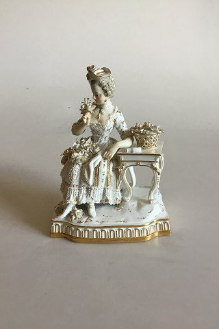 Meissen Figurine Lady with Flowers