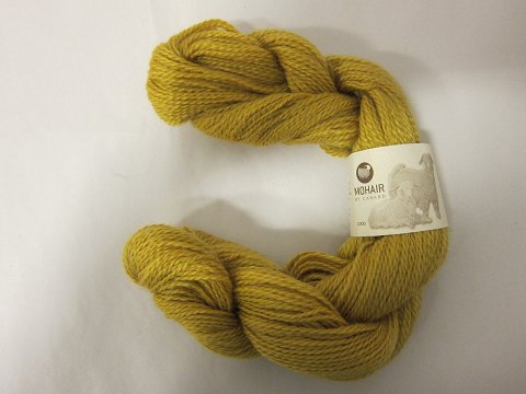 Kidmohair - 2-ply
Kidmohair is a natural product of a very high quality from the angora goat from 
South Africa
The colour shown is: Curry, Colourno 2034
1 ball of wool containing 50 grams