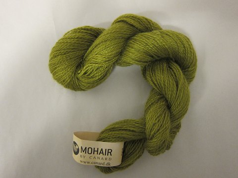 Kidmohair - 2-ply
Kidmohair is a natural product of a very high quality from the angora goat from 
South Africa
The colour shown is: Appel-green, Colourno 2006
1 ball of wool containing 50 grams