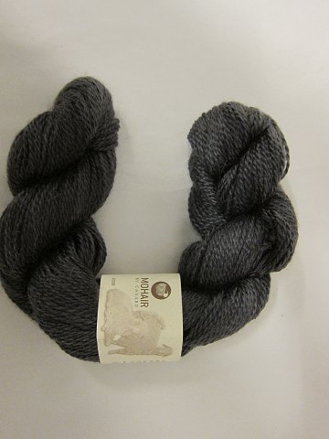 Kidmohair - 2-ply
Kidmohair is a natural product of a very high quality from the angora goat from 
South Africa
The colour shown is: Charcoal grey, Colourno 2010
1 ball of wool containing 50 grams