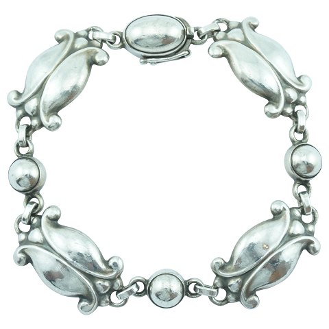 Georg Jensen; "Moonlight Blossom" armbånd af sterling sølv #11