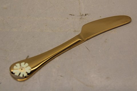 Georg Jensen Annual Knife 1981 Gilt Silver White Campion