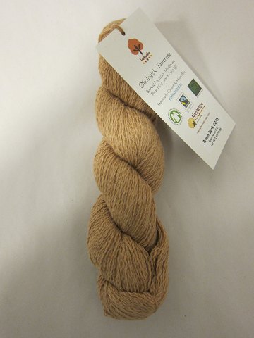 Pakucho ecological cotton
This cotton is NOT dyed, - it is the natural colours, because "pakucho" means 
in the old inka-language" "brown cotton".
The colour shown is: Brown Dark, Colourno. C075
1 ball of wool containing 50 grams