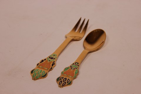 A. Michelsen christmas cake fork and coffee spoon, Queen of Saba - 1982.
5000m2 showroom.
