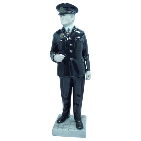 Bing & Grøndahl; Figurine of porcelain, police officer #2436