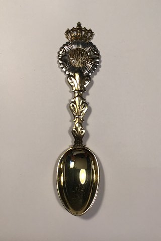 Anton Michelsen Commemorative Spoon In Gilded Sterling Silver from 1921
