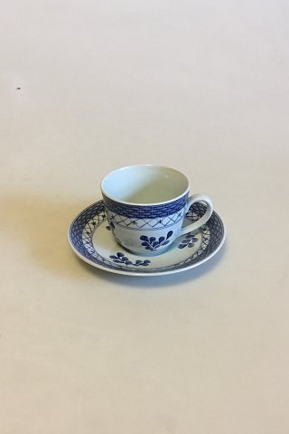 Royal Copenhagen Blue Tranquebar Mocca Cup and Saucer No 2124