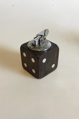 Hans Hansen Rosewood and Sterling Silver Dice Lighter