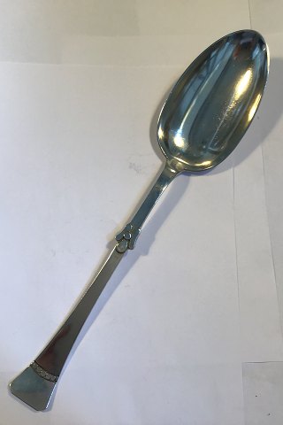 P Hertz Danish Silver Serving Spoon