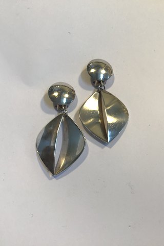 Georg Jensen Sterling Silver Ear Clips No 380B