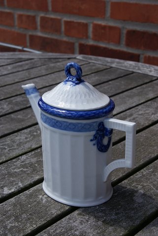 Blå Vifte porcelæn, mokkakande eller lille kaffekande med låg 0,25L