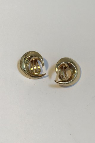 Hans Hansen 14K Gold Ear Clips No 405