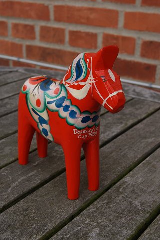 Red Dala horses 16.5cm from Sweden