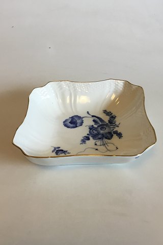 Royal Copenhagen Blue Flower with Gold Square Bowl No 1522