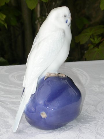 Royal copenhagen Figurine 4682 Budgie on gourd