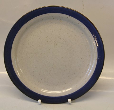 Dinner plate 25.5 cm Christine Blue and Grey  Stoneware Danish Art Pottery 
Knabstrup