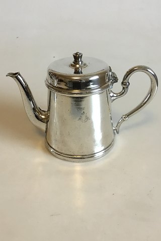 Silver Plated Pitcher with Lid and logo from DSB (Dansih Rail Road)