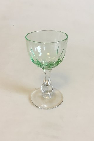 Holmegaard Derby White Wine Glass with green Cuppa