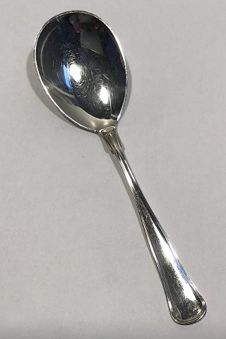 W&S Sørensen Silver Dobbeltriflet Old Danish Serving Spoon