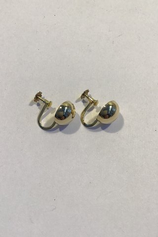 Hermann Siersbøl 14K Gold Ear Rings(Screws)