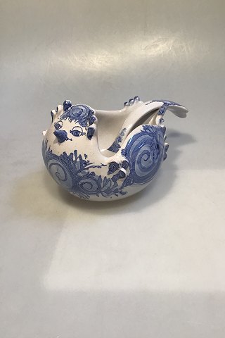 Bjørn Wiinblad Faience Bowl and Ladle Bird Model S3.