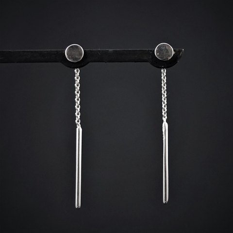 Earrings of 14k gold  white gold