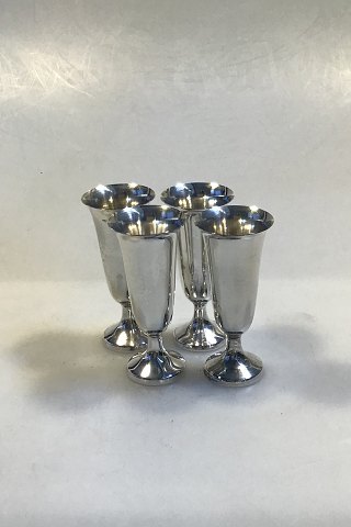 Webster Sterling Silver Shots Glasses Set of 4